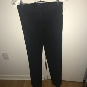 Black straight leg pants